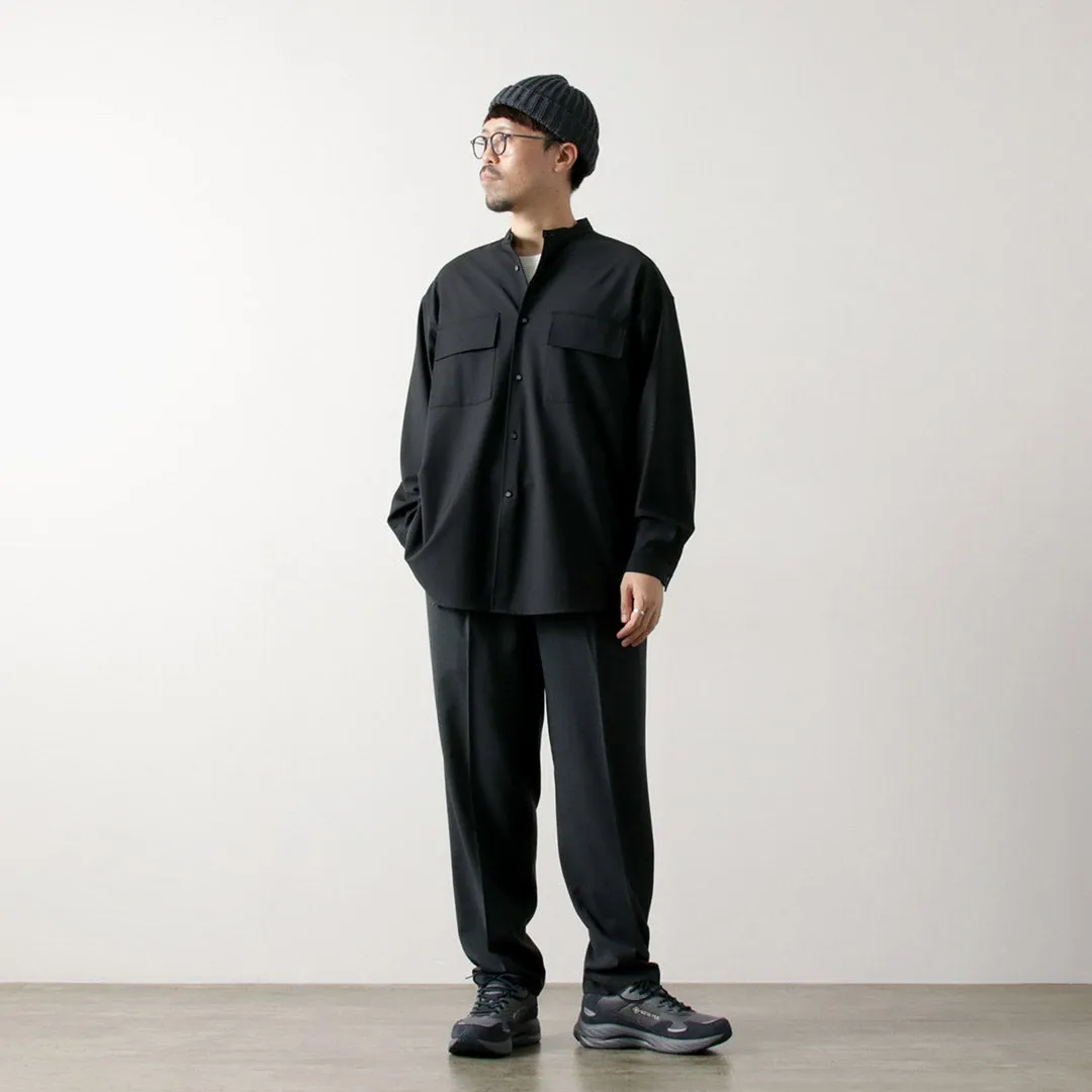 WHITE MOUNTAINEERING（ホワイトマウンテニアリング） ストレッチ バンドカラーシャツ
