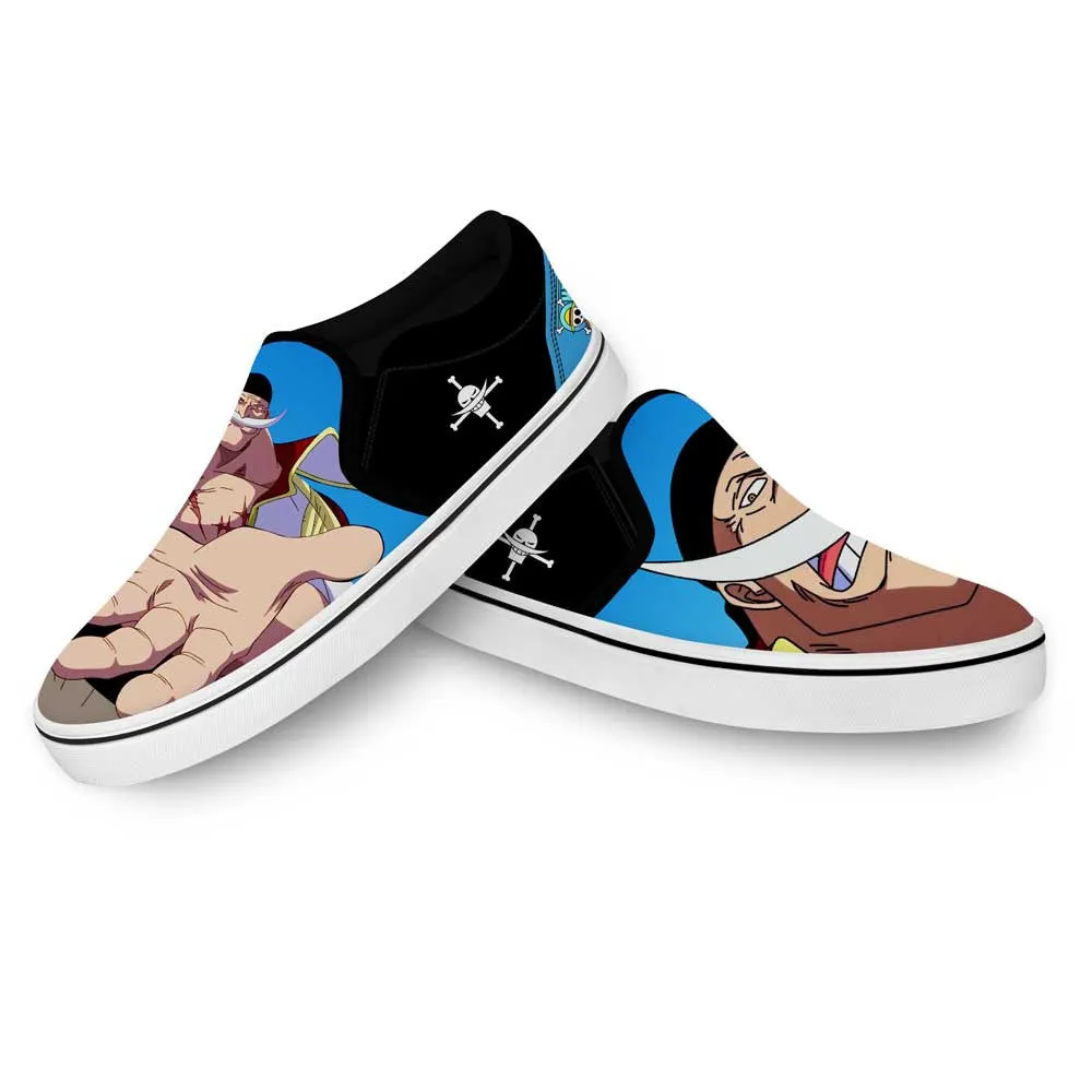 Whitebeard Slip On Sneakers Custom Anime OP Shoes