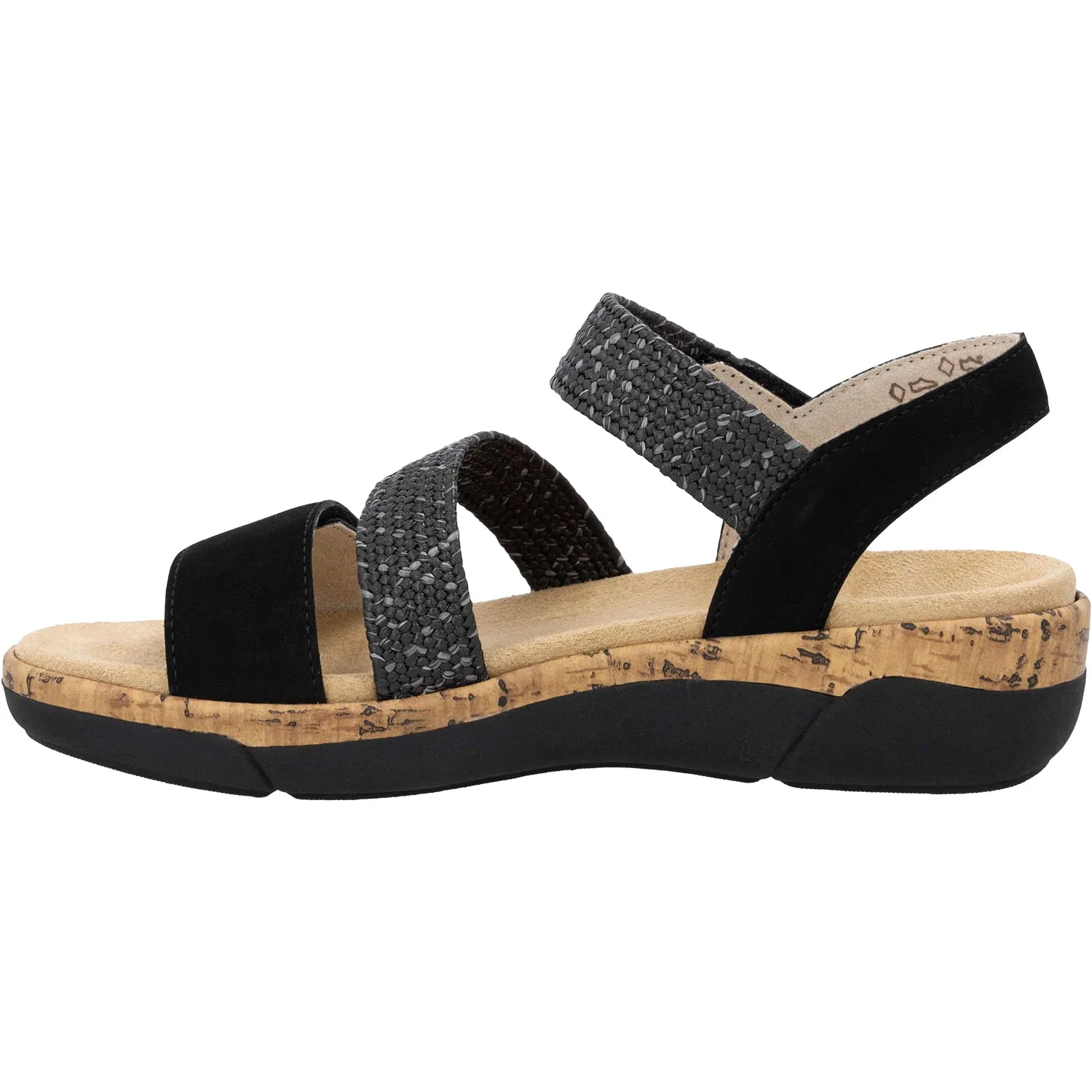 Women's Remonte R6861-02 Black Woven Stretch