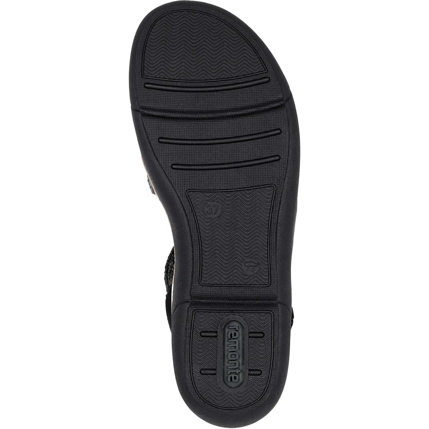 Women's Remonte R6861-02 Black Woven Stretch