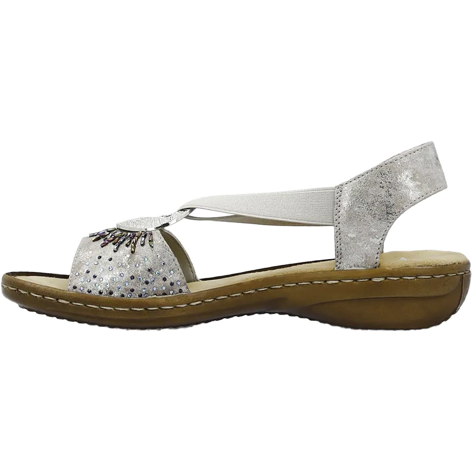 Women's Rieker 60880-90 Regina 80 Rose Metallic with Beads