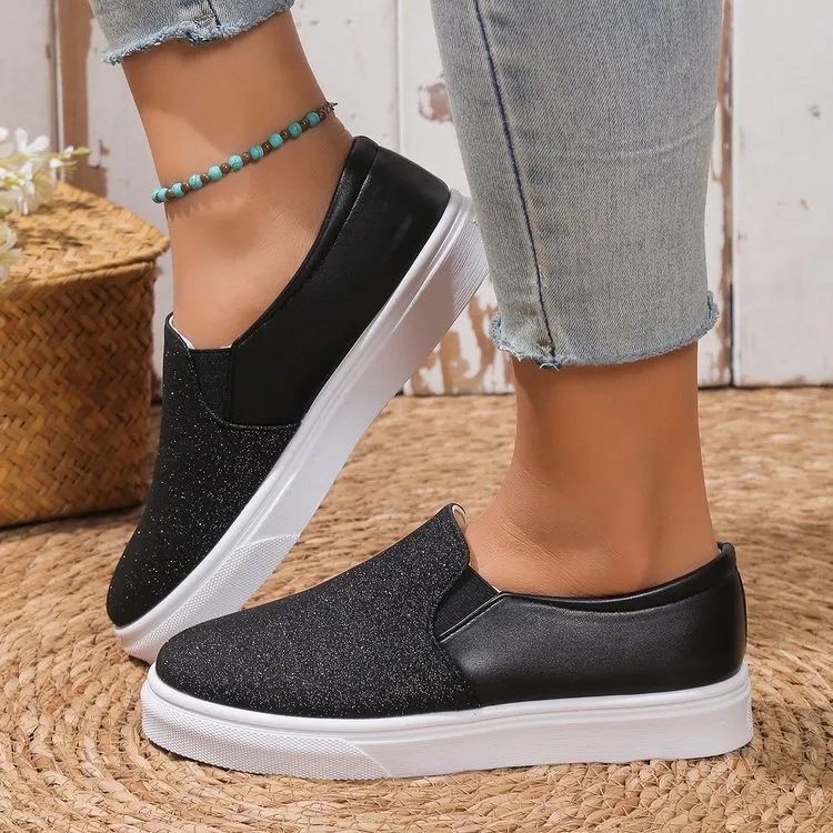 Women's Sequined Loafers