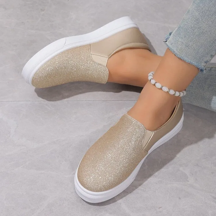 Women's Sequined Loafers