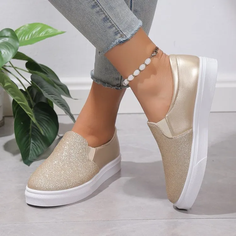 Women's Sequined Loafers